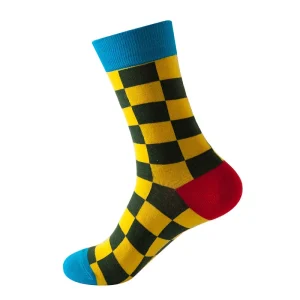 Vibrant Block-Themed Socks