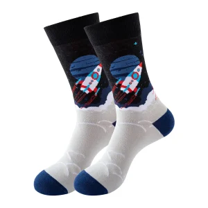 Vibrant Space-Themed Socks