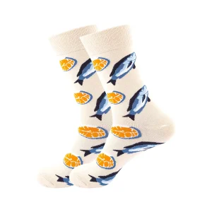 Vibrant Marine Organism-Themed Socks
