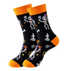 Vibrant Halloween-themed Socks