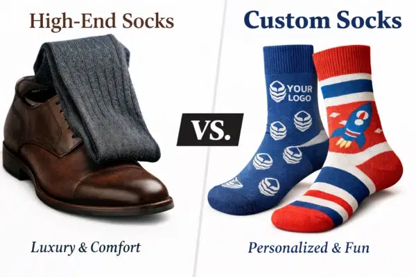 High-end socks vs custom socks: cost comparison and benefits