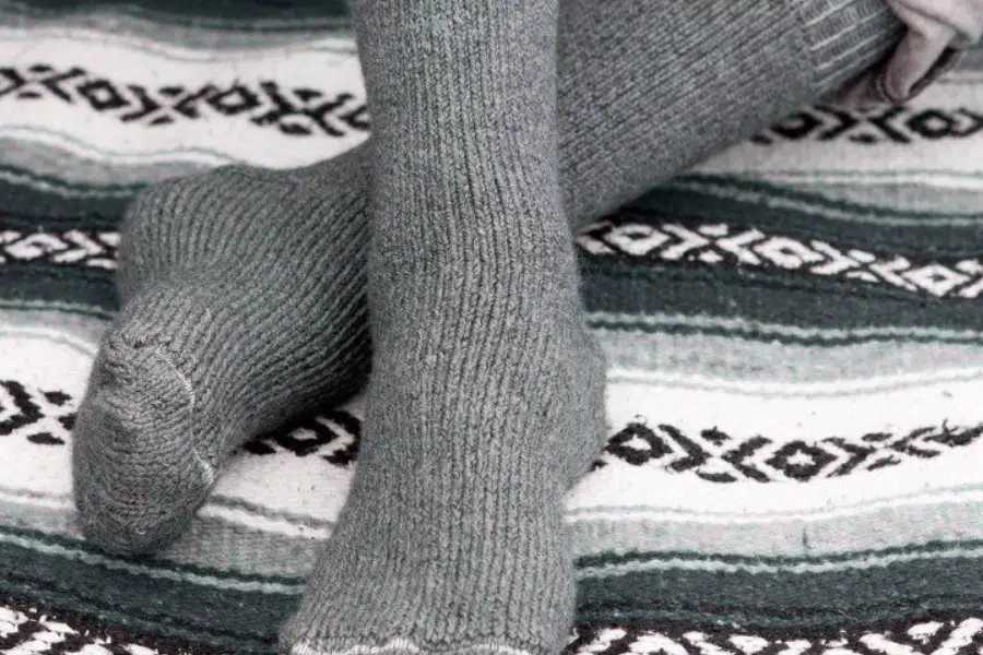 wool blend socks for indoor warmth