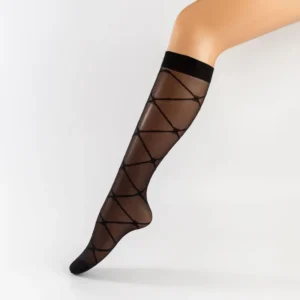 Custom Knee Silk Sheer Socks