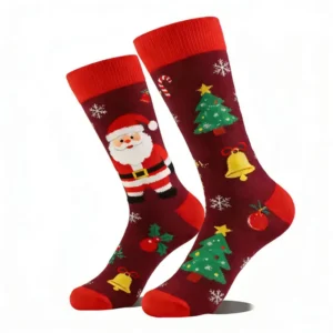 Custom Mismatched Santa Socks