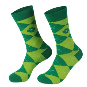 Custom St. Patrick's Day Four-Leaf Clover Socks